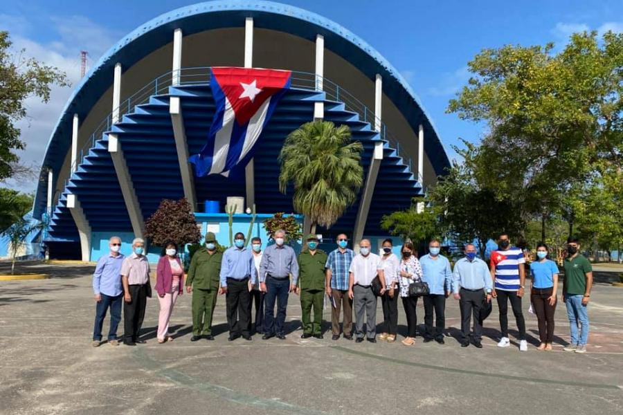 Visita del presidente de la República de Cuba a la UCCFD Manuel Fajardo