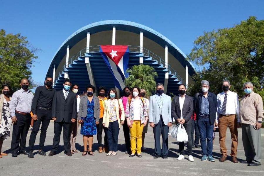 Delegación de la Universidad de Alicante, España, de visita en la UCCFD Manuel Fajardo